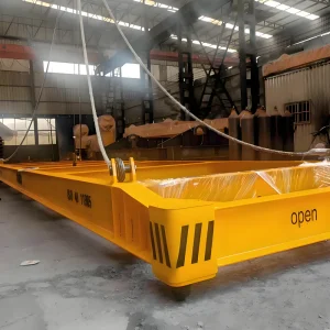 45 Tons Payload 40ft Shipping Container Spreader Semi Auto Lifting Beams With Sling For Manufacturing Plant