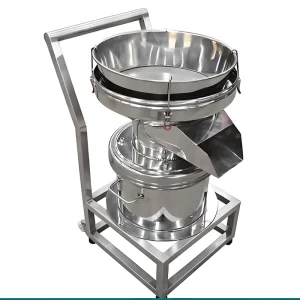 450 Liquid Filter Vibrating Sieve Food Grade Stainless Steel 304 Single Layer Screening Machine Vertical Vibrating Motor
