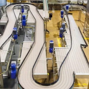 5 Lite Water Bottle Production Line Top Chain Conveyor System Flat Chain Conveyor