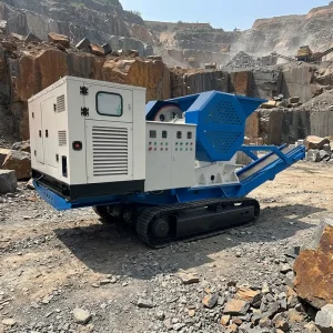 50-100 Tons Portable Tracked Jaw Type Mobile Limestone Crushing Plant for Quarries Stone Crusher Impact Crusher
