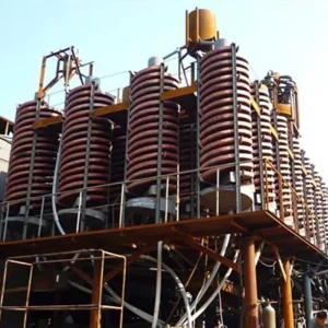 50TPH Gravity Mining Washing Separating Process Spiral Chrome Wash Plant