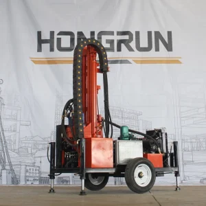 55kw Water Borehole Drill Rig HR Portable Hydraulic Wheeled DTH Mine Drilling Rig Machine 280m Depth