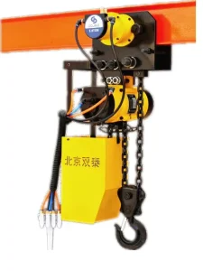 5T 5000KG Double Chain Explosion proof Air Pneumatic Lifting Hoist Remote Control Metal Construction 1 Year Warranty 0.75M MIN