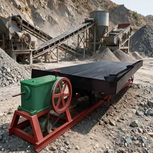 6 S FRP Gold Shaking Table Fine Gold Tin Tantalum Niobium Gravity Separation Gold Mining Equipment