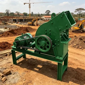 600*800 Hammer Crusher Portable Concrete Crushing Equipment for Gold Mining Operations