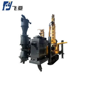 600m Crawler Reverse Circulation Water Well Drilling Rig with Cyclone Dust Collector and 3-in-1 Sampler System