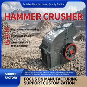 600×800 Hammer Crusher High Sanding Efficiency for Granite, Cement Ground, and Construction Waste Residue