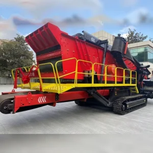 6518 Tracked Mobile Screener Portable Vibrating Screen Plant for Rock Stone Aggregate Mining Quarry