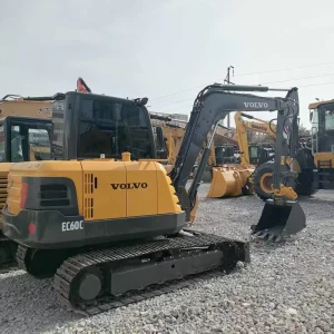 6Ton Volvo EC60C Excavator Used Volvo EC55 60 140 210 240 250 290 300 350 Hydraulic Crawler Mini Digger Backhoe Mining Machine