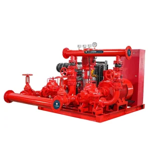 750gpm 11bar Single Stage Diesel Water Pump Iron Circulating Pumps For Marine Fire Fighting System Split Case Design