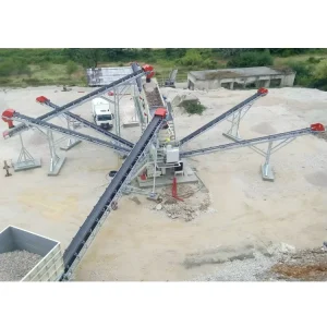 80tph Pushing and Screening Production Line Complete Stone Crushing Line with Plc Controlled Gearbox Pump