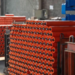 89mm 133mm Painted Anti Corrosion and Wear Resistant Mining Conveyor Rollers