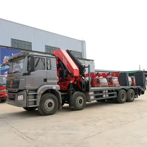 8×4 30T Knuckle Boom Crane Truck Easy Maintenance Robust Chassis South America Mining and Road Renovation Projects