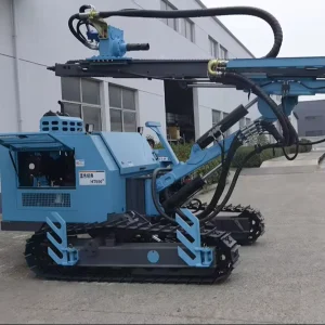 90 254mm Borehole Diameter Diesel Portable Crawler DTH Drilling Rig Machine with 76 89mm DTH Hammer Use