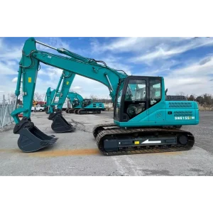 90kW 15Ton Medium Crawler Excavator SWE155F Hydraulic Digger With Breaker Hammer Quick Hitch Auger