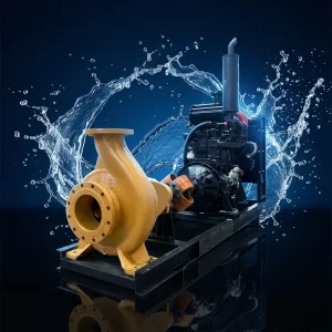 92KW Diesel Engine Driven Water Pump Unit 4/6/8 Inch High Flow Self Priming Water Pump for Irrigation Drainage