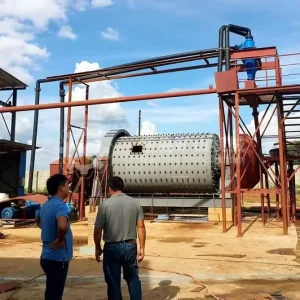 A Complete Set Small Scale Rock Gold Processing Plant