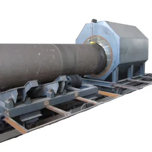 ATHI Automatic Electric Steel Tube Internal Outer Wall Shot Blasting Machine PLC Control Remote Monitoring for Oil Gas Pipeline