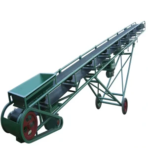Adjustable Belt Conveyor for Transporting Rice Bags Corn Kernels Soybean Meal and Feed Materials in Processing Plants