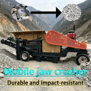 Affordable High quality New Diesel powered Mobile Crusher for Crushing Rocks Jaw type Mineral Stone Crusher