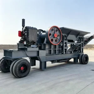 Africa Chinese Mobile Crushers Low Cost High Efficiency European Style Mobile Hydraulic Jaw Crusher with Motor Engine Bearing