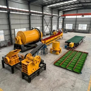 Africa Portable Hard Rock Gold Mining Equipment 50 Tons Small Scale Processing Plant Gravity Separator Motor Low Noise
