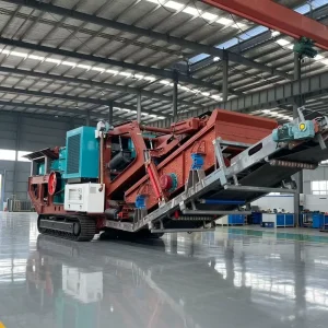 Aggregate Plant Mobile Impact Crusher 1214 Crushing Mining Machine Crawler Track Compact Crusher Gravel Crushing Quarry Stone
