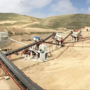Aggregate production line fixed jaw Crusher Impact Crusher vibrating Screen with motor
