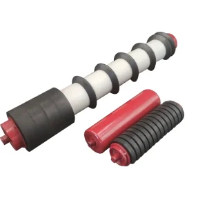Aging Resistance Red or Black Color Mining Steel Conveyor Roller