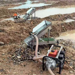 Agricultural Machinery and Equipment Gasoline Small Alluvial Gold Ore Separation Equipment Portable Gold Mining Washing Machine