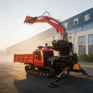 All Terrain Tracked Dumper Excavator Attachment Diesel Engine Crawler Loader with Gearbox Bearing for Farm Construction