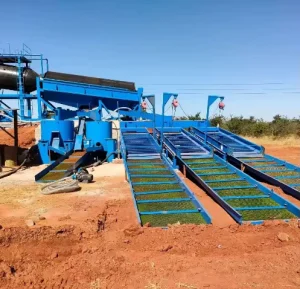 Alluvial Gold Jig Machine Shaking Table Ore 6S Table Gravel Sand Washing with Engine and Bearing 3-30t/h Capacity AC Motor