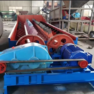 Anti Blocking Double Spiral Ore Washer Alluvial Gold Ore Pre Washing Equipment Before Gravity Separation