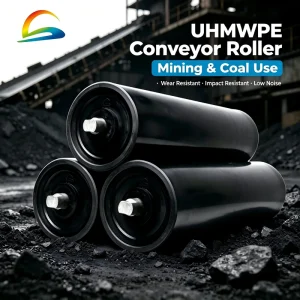 Anti Static Fire Resistant Durable Lightweight Self Lubricating Mining Conveyor Idler Chemical Plant Coal Mining