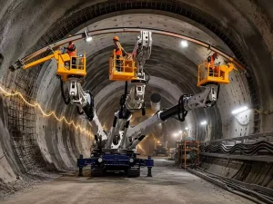 Arch Installation Trolley Hydraulic Lifting Stable Support Quick Assembly for Tunnel Arch Rock Reinforcement