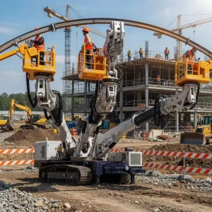 Arch Trolley for Mining and Tunneling Multi function Beam Setter Hydraulic Lift Precision Alignment