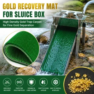 Artificial Turf Mat for Industrial Use Gold Recovery River Mining High Density Artificial Carpet for Fine Particle Separation