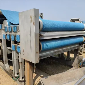 Automatic 304 Stainless Steel Sludge Dewatering Equipment Motor Bearing for Municipal Industrial Wastewater