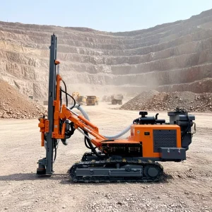 Automatic Crawler DTH Drilling Rig Diesel Powered Engine Pump 130mm 90mm Drilling Diameter Max 35m Depth for Mining Blasting