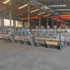 Automatic Dewatering Screw Press Volute Type Sludge Dehydrator for Wastewater Treatment Plant Sludge