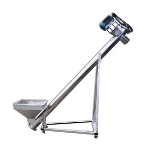 Automatic Durable Stainless Steel Belt Heat Resistant Bi-directional Rotation Auger Feeder Chicken Feed Screw Conveyor Machine
