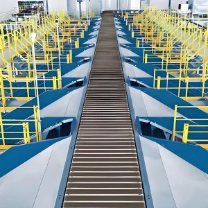 Automatic High Efficiency PLC Core Narrow Belt Sorter Conveyor Easy Installation Low Maintenance Cost for Logistics Sortation