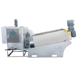Automatic High Efficiency Stainless Steel 304 Sludge Dewatering Machine PLC Control 1 Year for Industrial Use