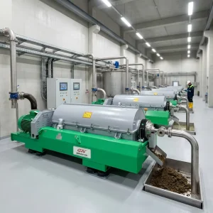 Automatic Horizontal 3 Phase Decanter Centrifuge Separation Equipment