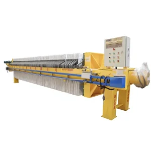 Automatic Hydraulic Chamber Filter Press High Efficiency Sludge Dewatering Machine Industrial Wastewater 1 Year Gearbox