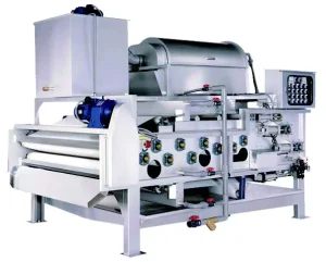 Automatic SS304 Stainless Steel Belt Type Rotary Drum Thickening Dewatering Machine