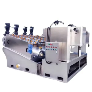 Automatic Sludge Thickening and Dewatering Screw Press Machine for Food Processing Wastewater
