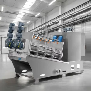 Automatic Solid Content Stainless Steel 304 Sludge Dewatering Screw Press Machine Wastewater 2000L/Hour 220V/380V
