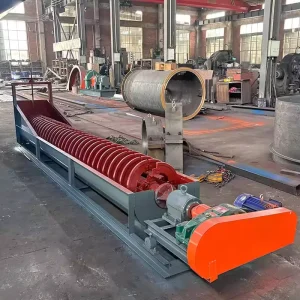 Automatic Spiral Classifier for Sand Gravel Bauxite 50TPH Capacity Large Single Double Spiral Separation Long Service