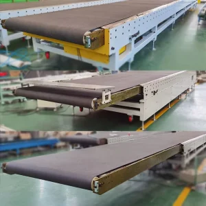 Automatic Stamping Large Sheet Metal Transfer Conveyor Telescopic Belt Conveyor 800pcs/h Jiangsu